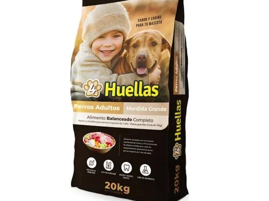 4 Huellas grande x 20kg