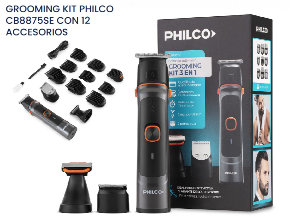 AFEITADORA 3 EN 1 PHILCO MULTIGROOM
