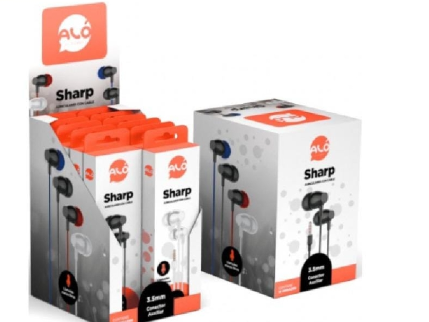 Combo 120Unds Auriculares ALÓ SHARP