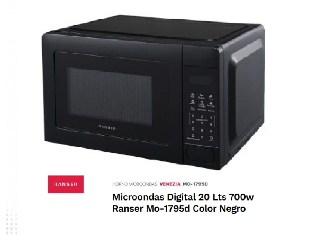 MICRONDAS DIGITAL RANSER VENEZIA