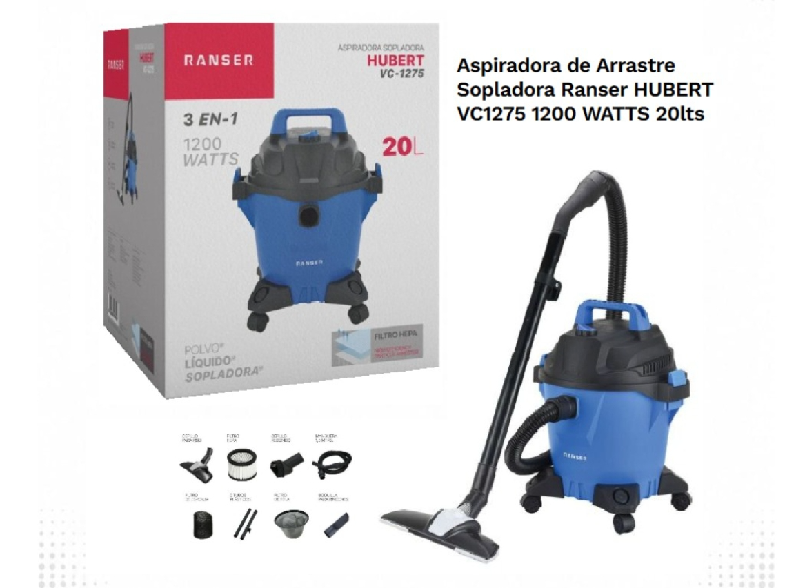 ASPIRADORA RANSER HUBERT 20Lt 3 en 1