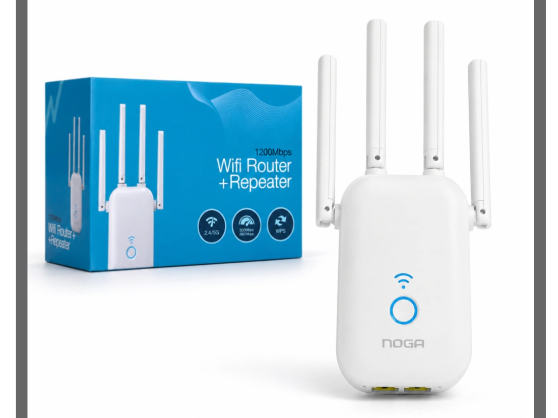 RPETIDOR Rep2 WIFI NOGA + ROUTER 4 ANTENAS