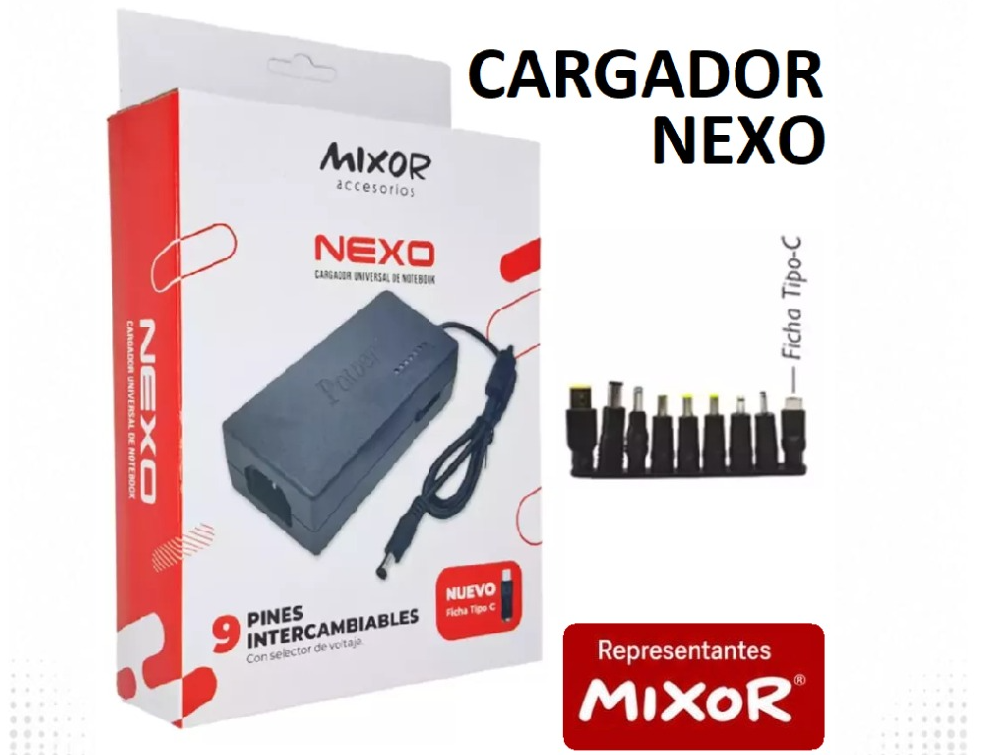 CARGADOR DE NOTEBOOK MIXOR NEXO