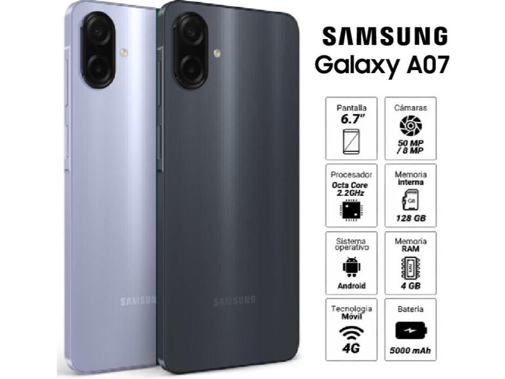 SAMSUNG A07 4GB/128GB
