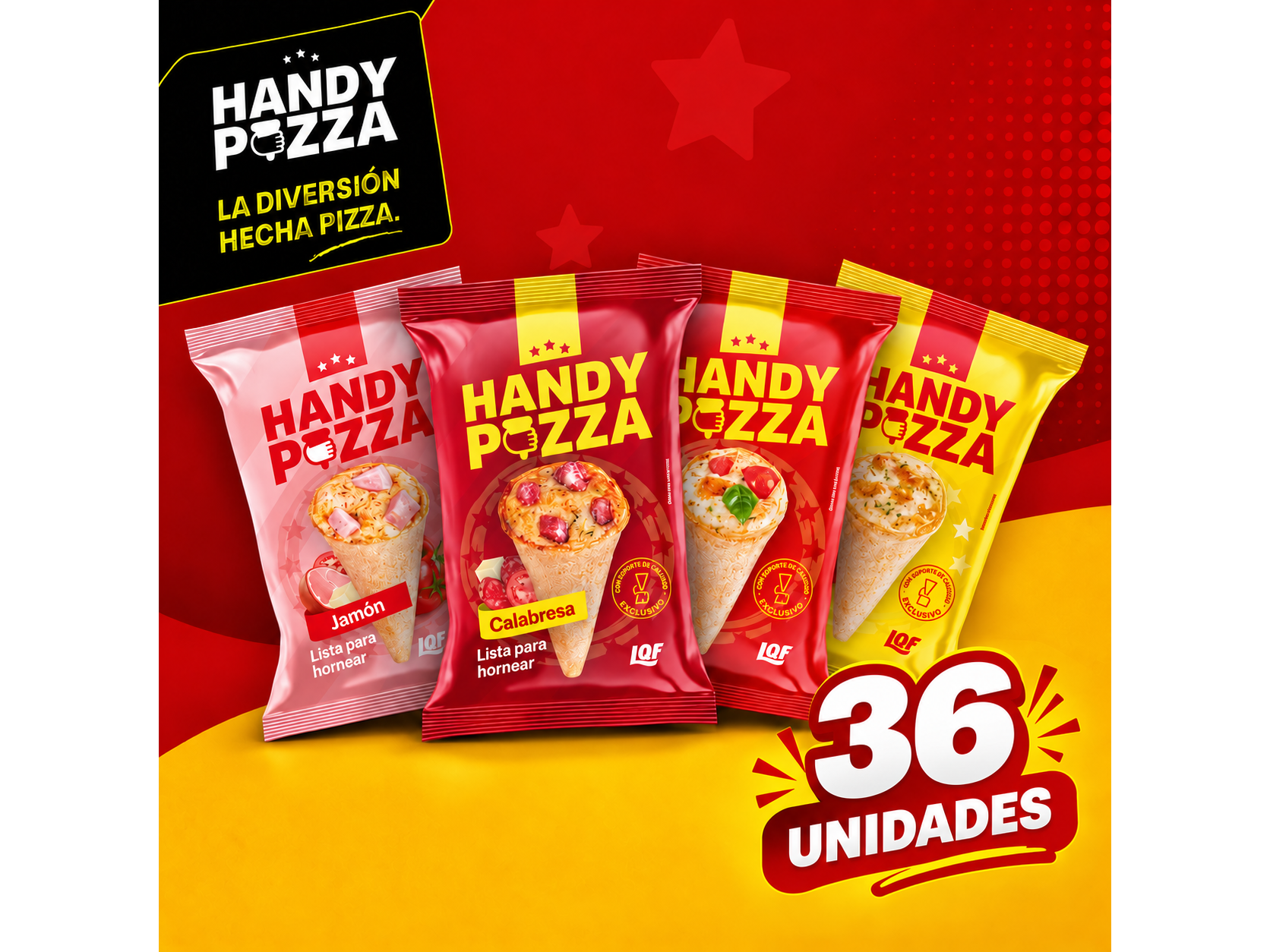 36 unidades de Handy Pizza TDF