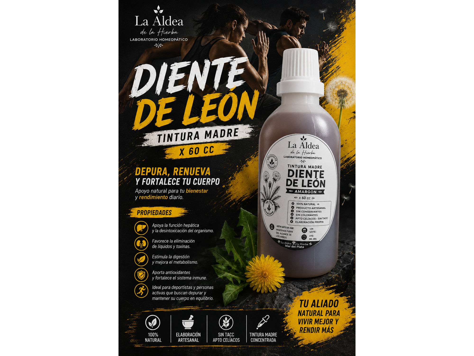 DIENTE DE LEÓN – TINTURA MADRE x 60 CC