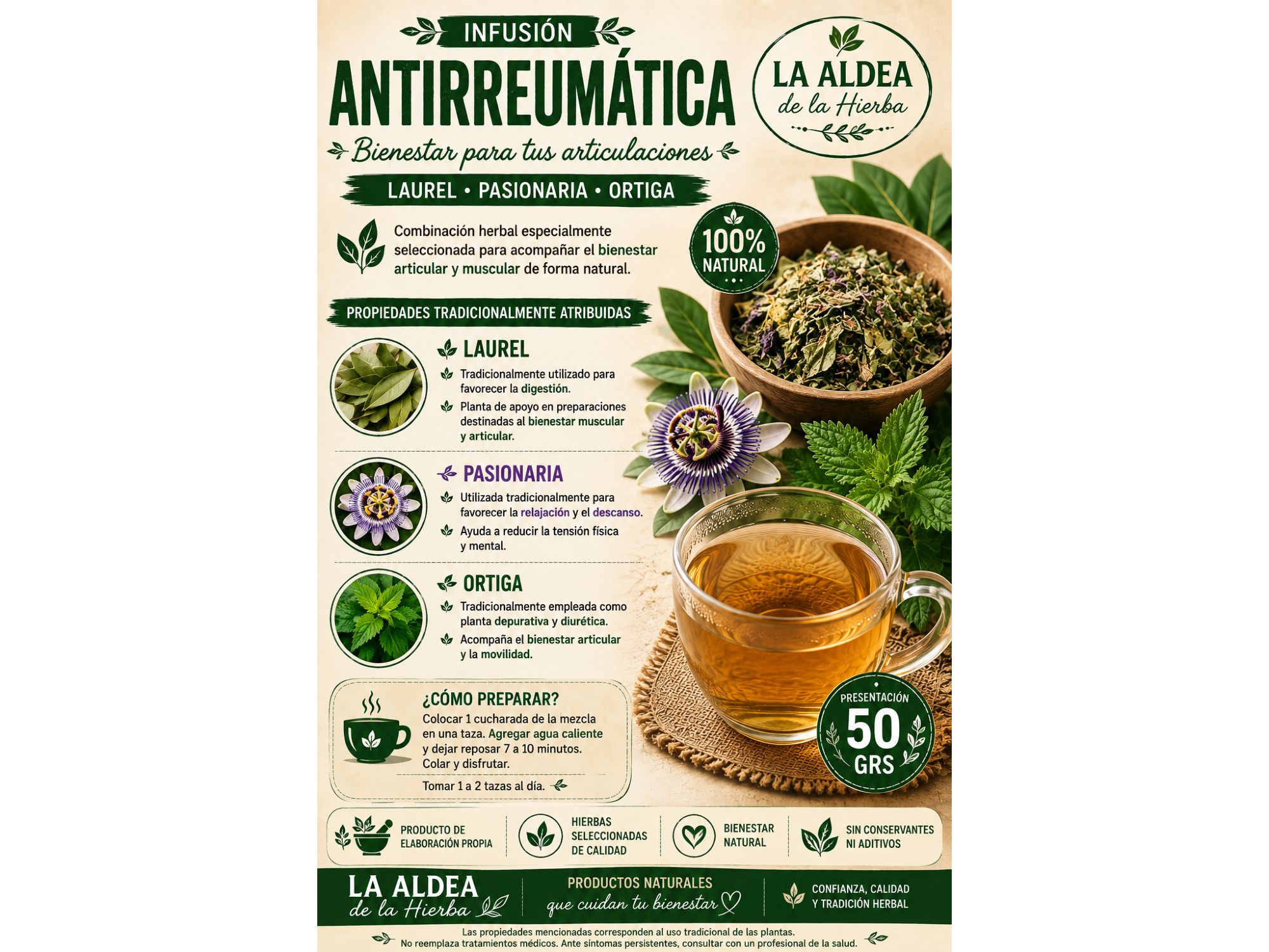 INFUSIÓN ANTIRREUMÁTICA x 50 grs