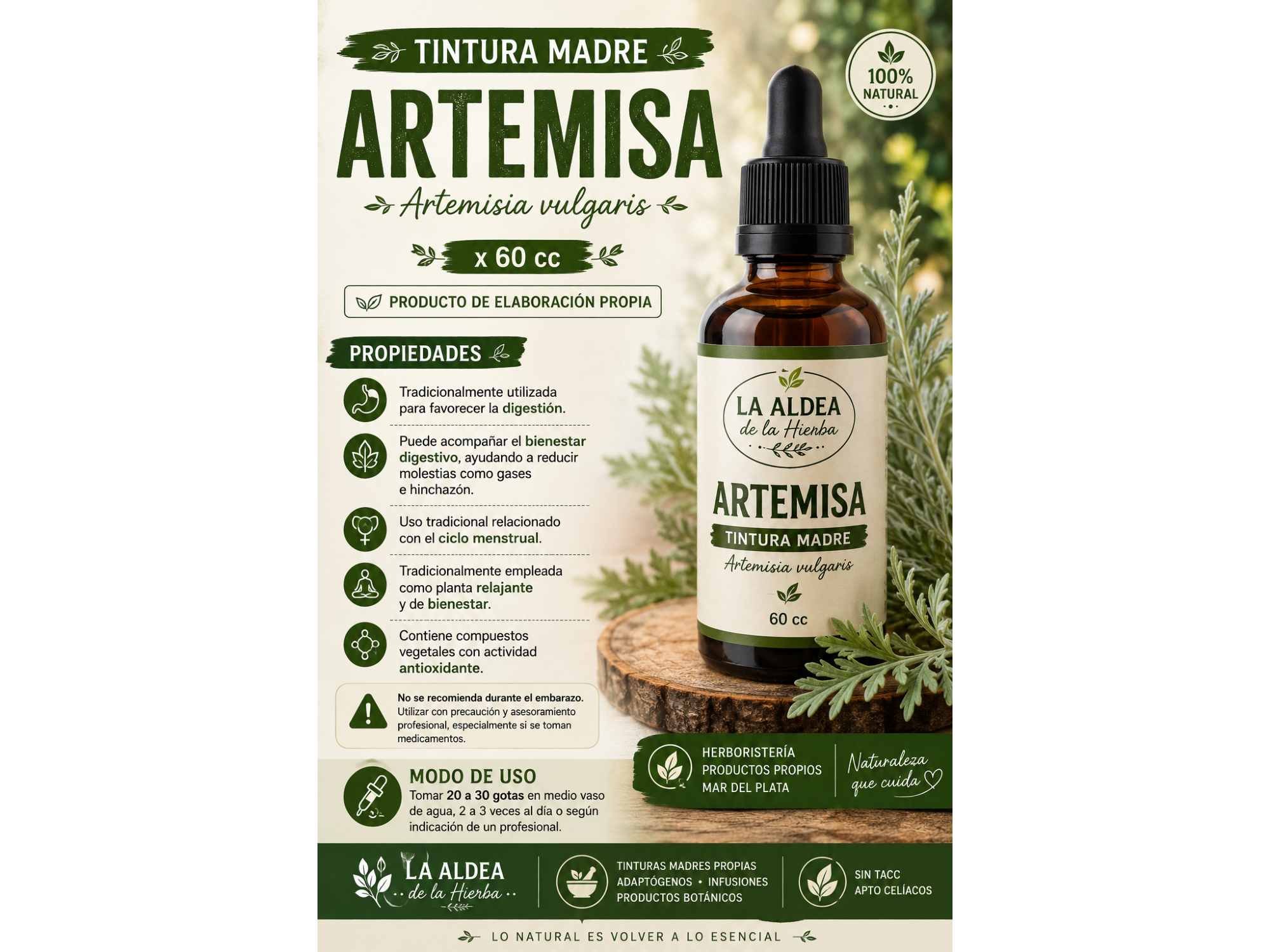 Artemisa — Tintura Madre x 60 cc