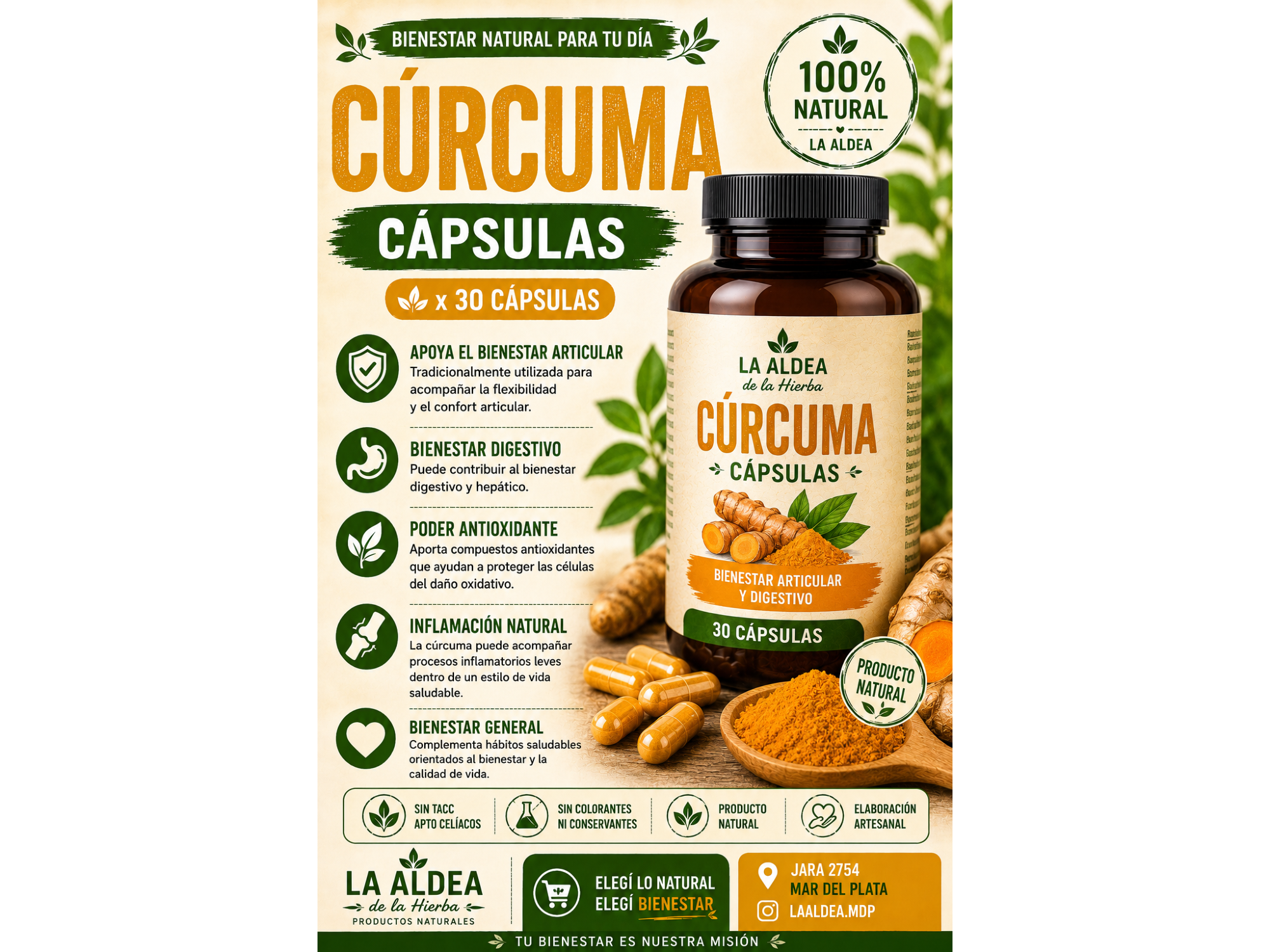 Cúrcuma — Cápsulas x 30