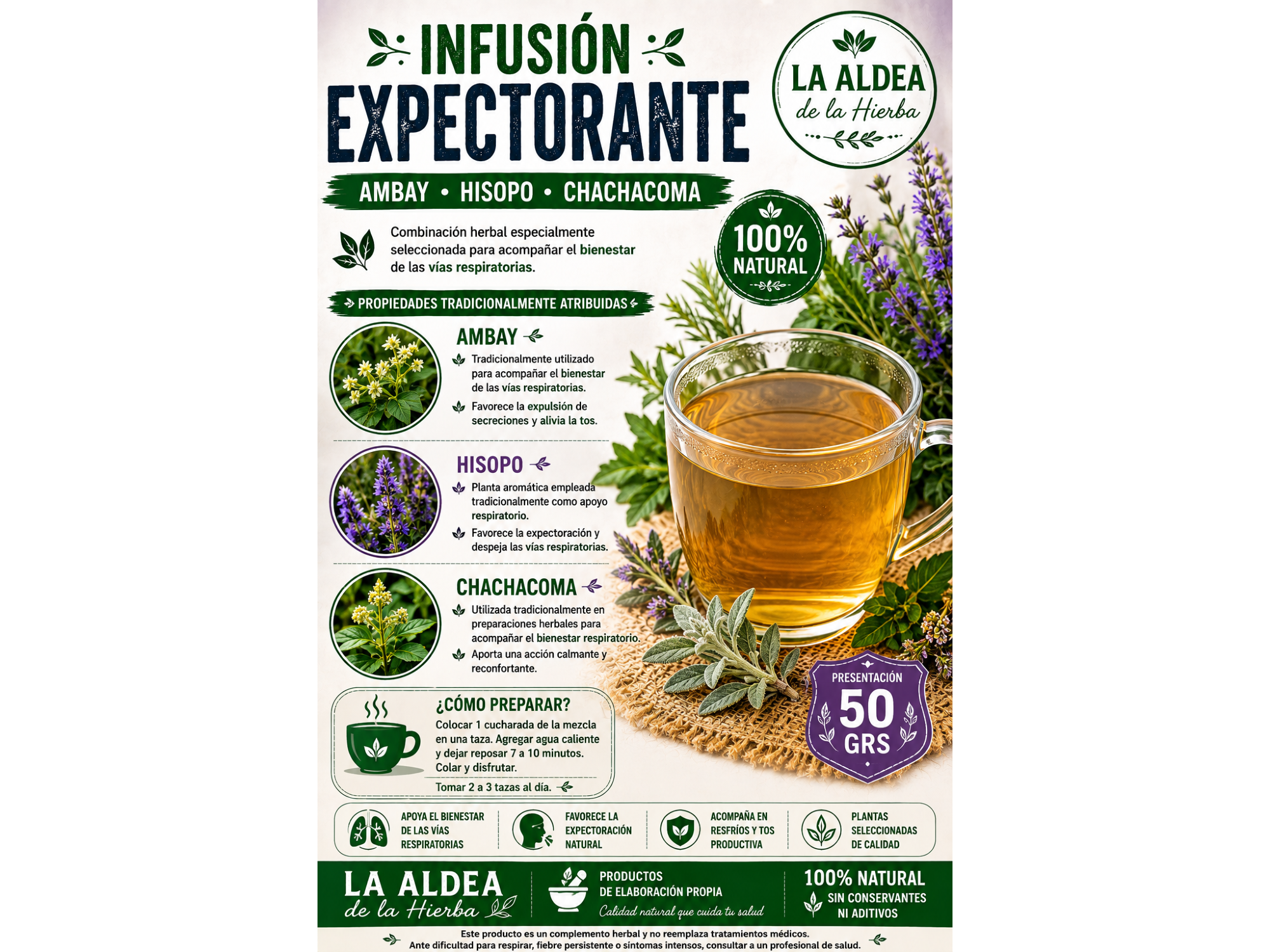 INFUSIÓN EXPECTORANTE x 50 grs