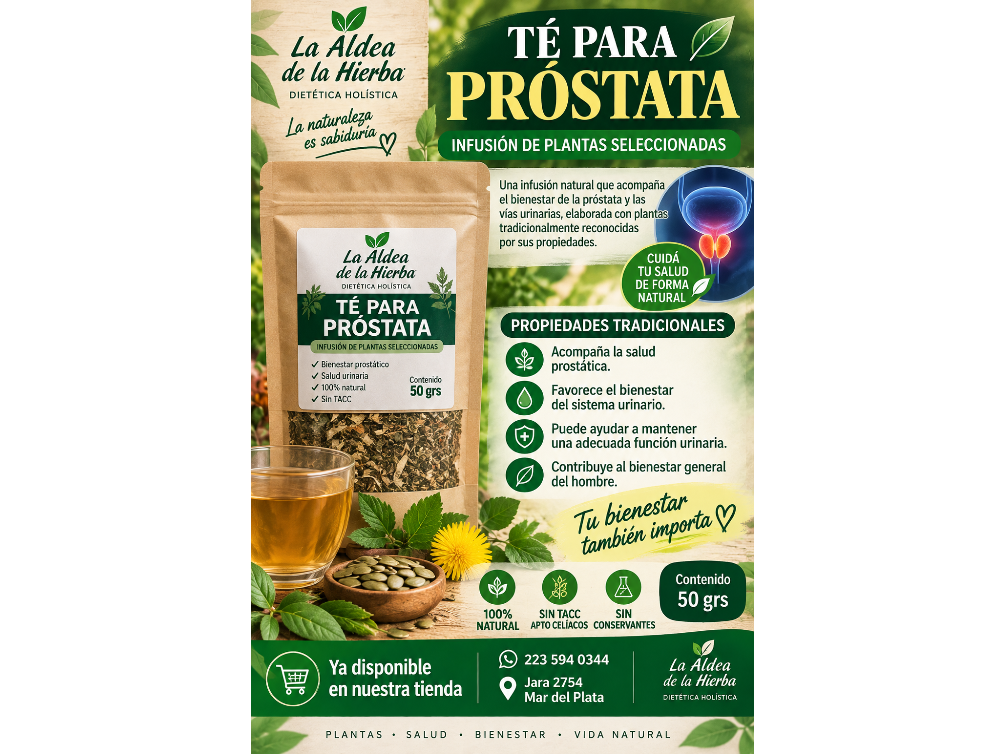 TÉ PARA PRÓSTATA – 50 GR