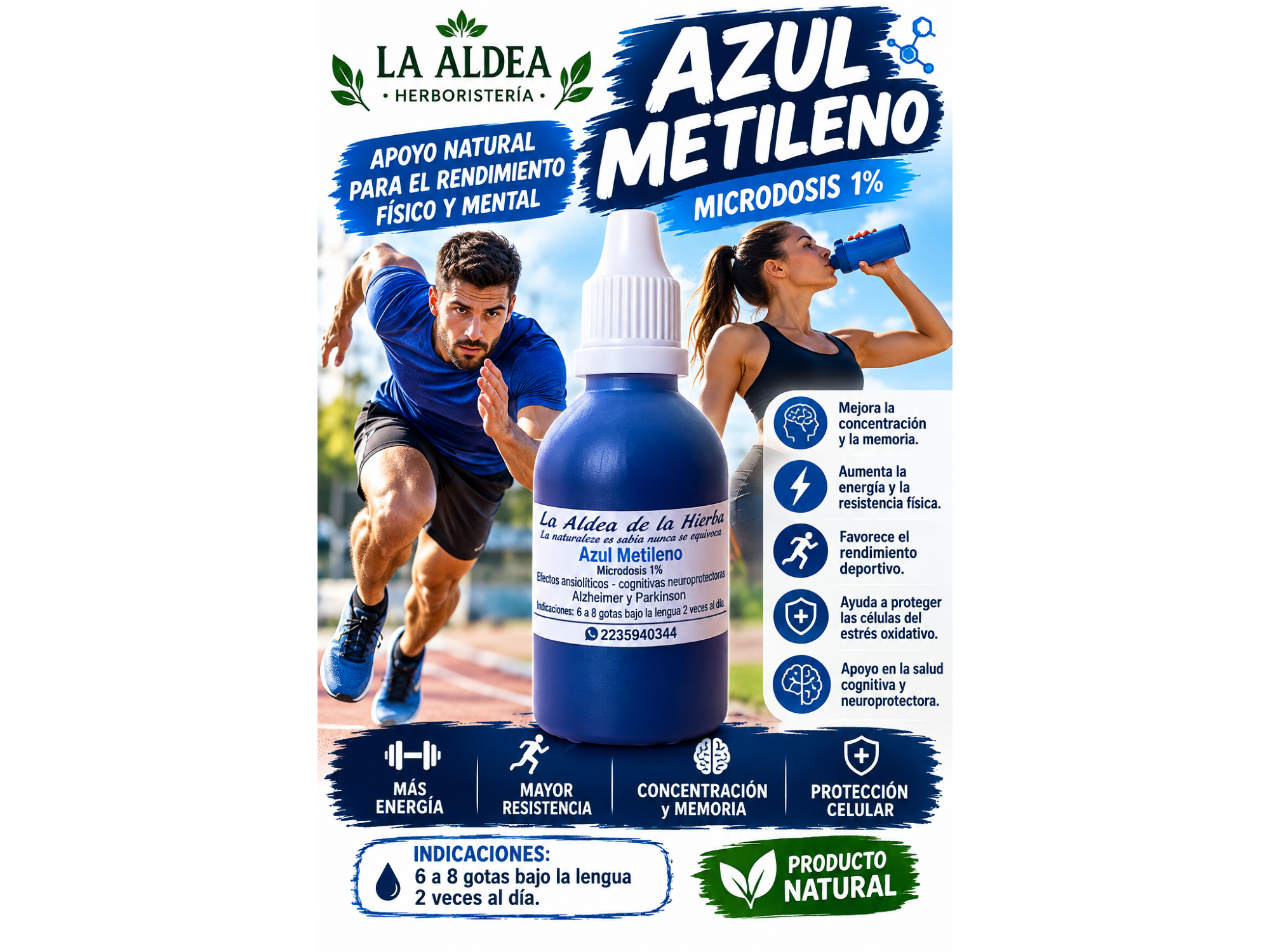 AZUL DE METILENO – MICRODOSIS 1%