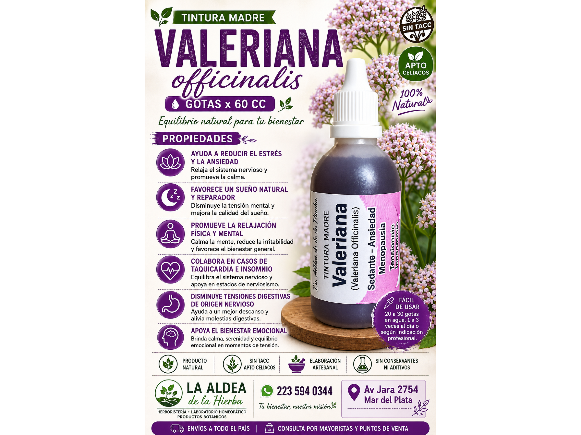 Valeriana x 60 cc