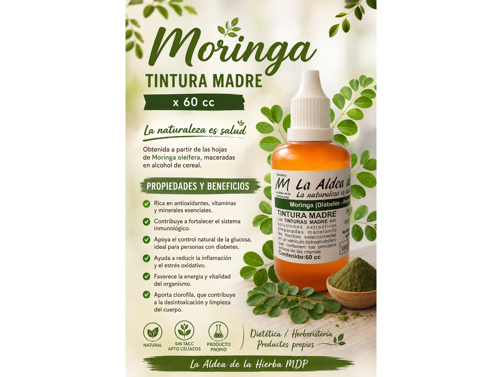 MORINGA – TINTURA MADRE x 60 cc