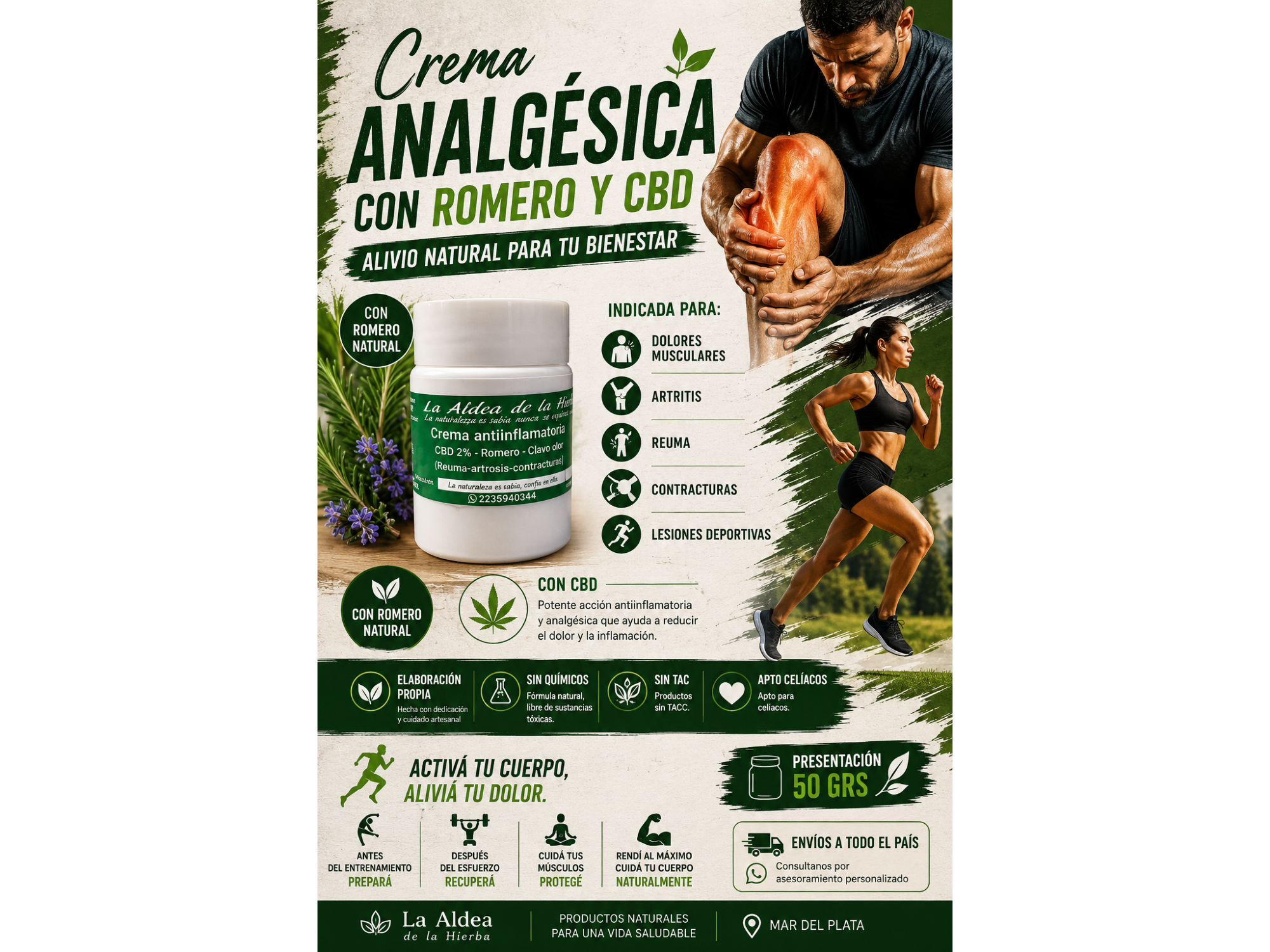 CREMA ANALGÉSICA – 50 GRS