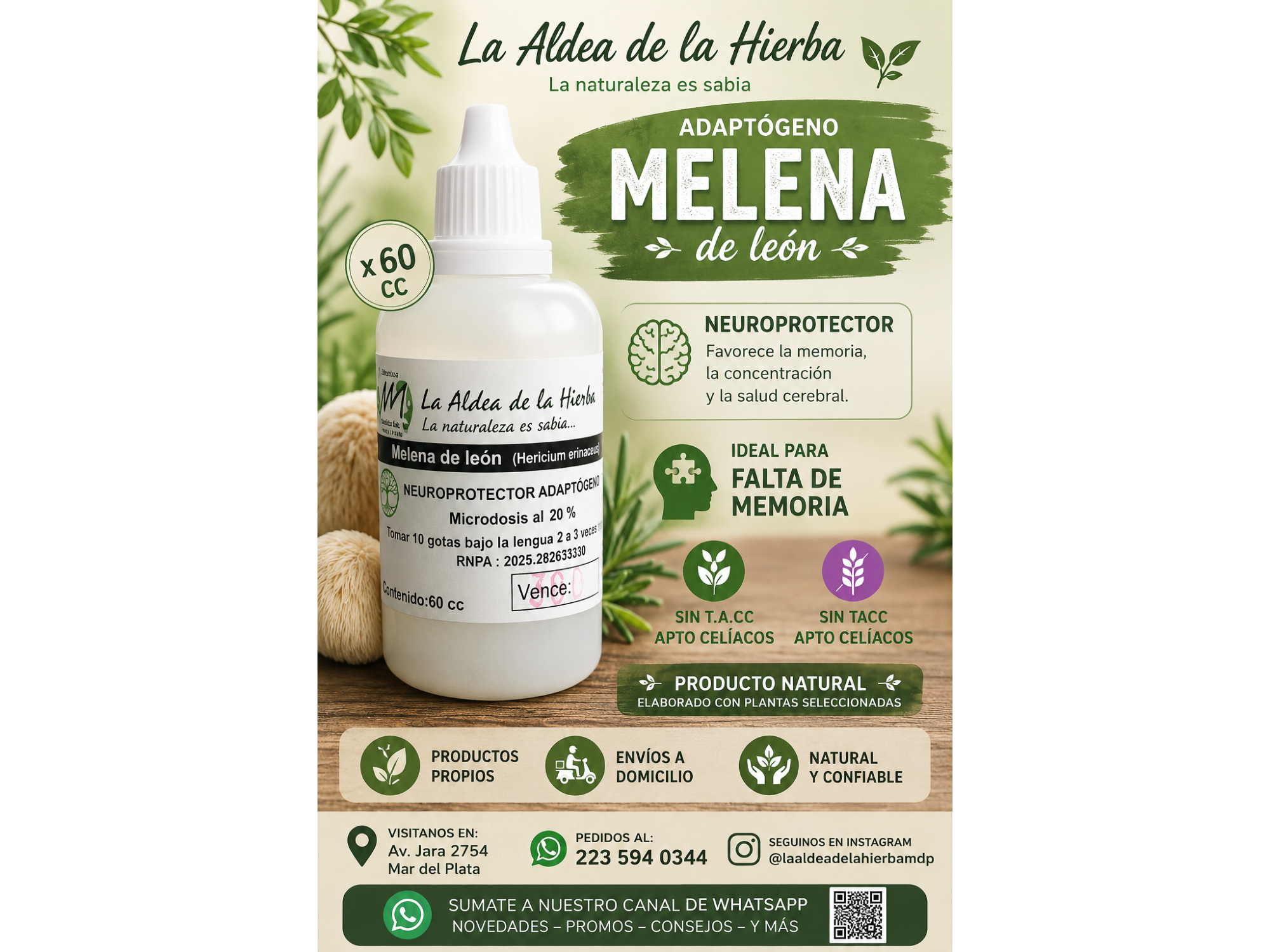 Melena de León — Adaptógeno x 60 cc