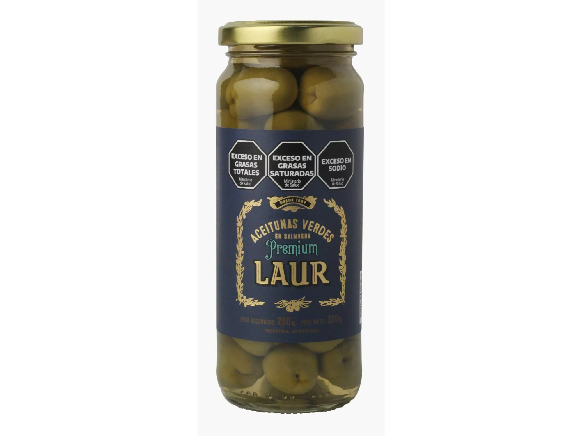 LAUR ACEITUNAS VERDES PREMIUM 200gr