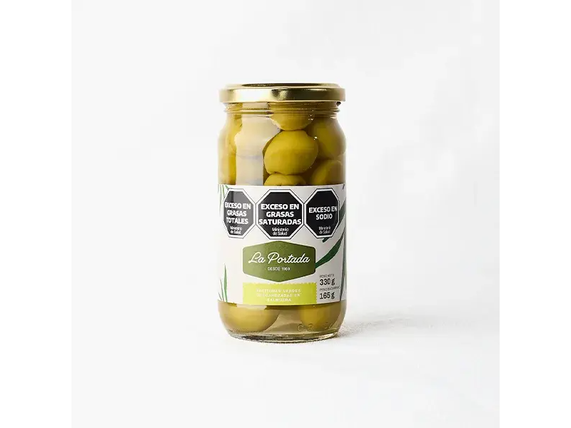 ACEITUNAS LA PORTADA VERDES 0 DESCAROZADAS