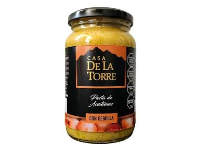 PASTA DE ACEITUNAS VERDES/C CEBOLLA 400 GR