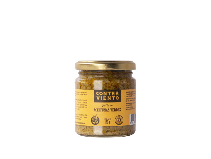 PASTA DE ACEITUNA VERDE 170gr CONTRAVIENTO