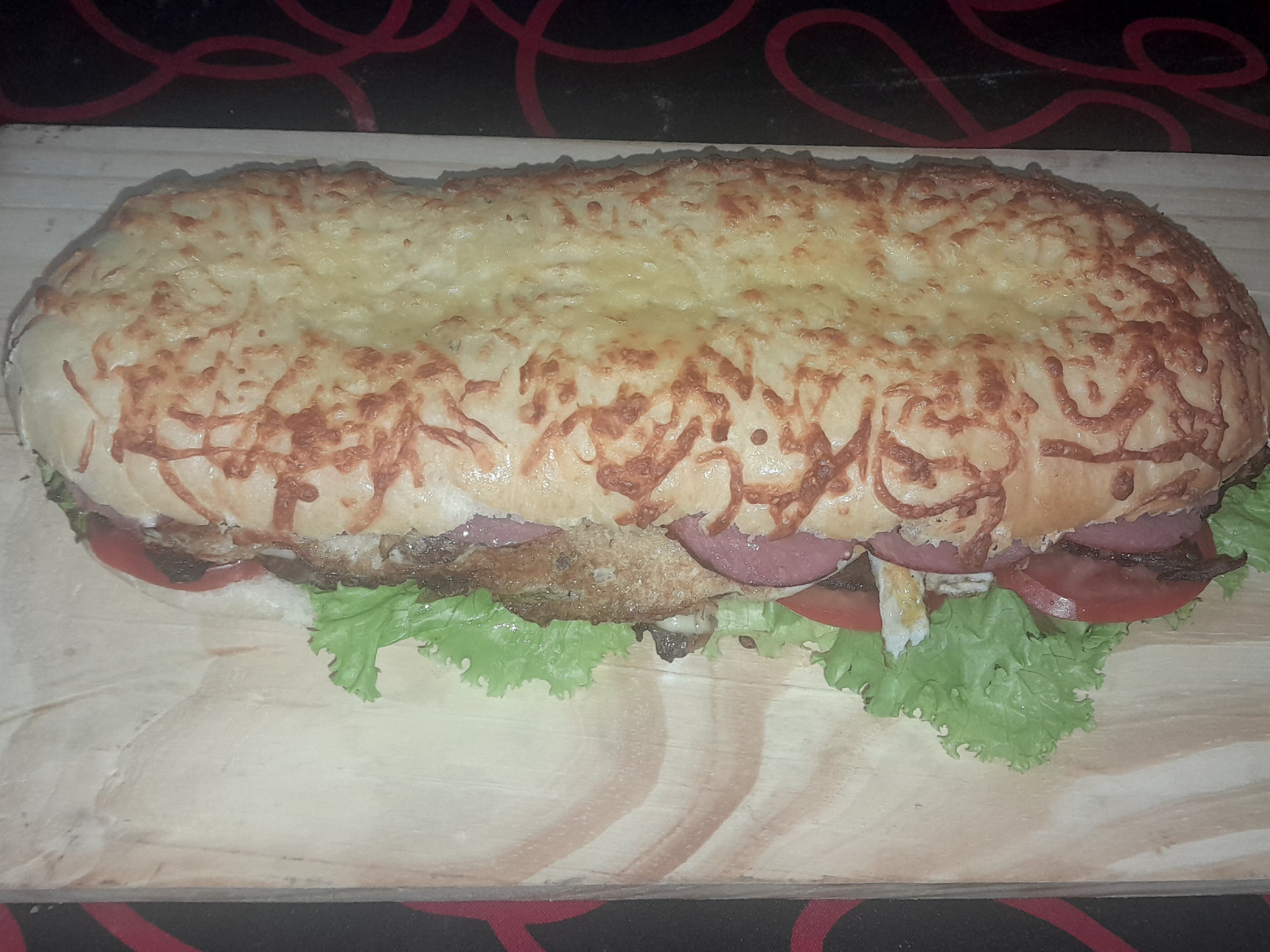 Sandwich milanga de carne