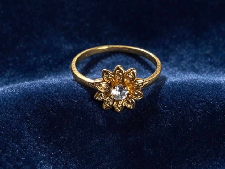 Anillo Flor Girasol