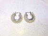 Aros círculo mini perlas