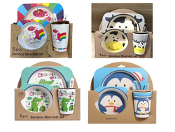 SET PLATOS DE BAMBOO