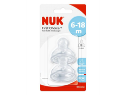 Tetina First Choice plus. Silcona. 6-18 meses