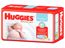 HUGGIES PREMATURO NATURAL CARE ( HASTA 2.2 KG) X 30 PAÑALES