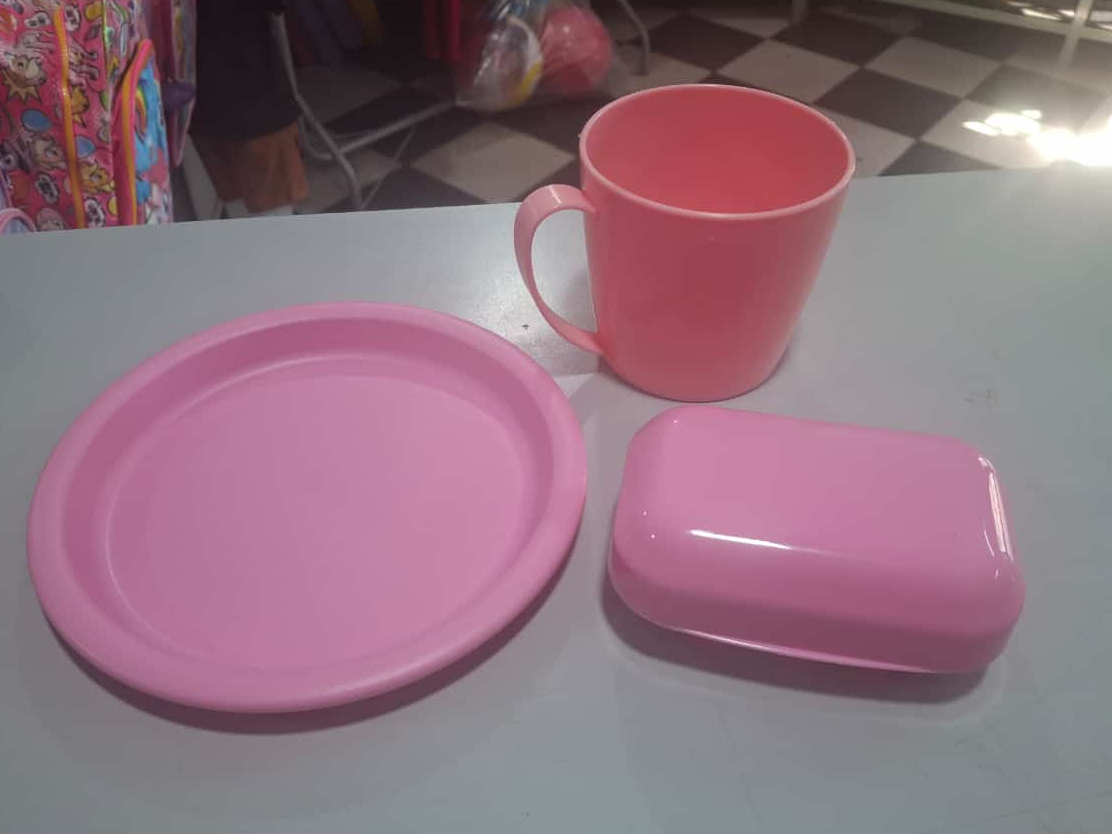 SET PLATO+TAZA+JABONERA