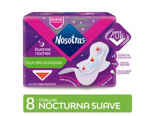 NOSOTRAS NOCTURNA SUAVE 8 UNID