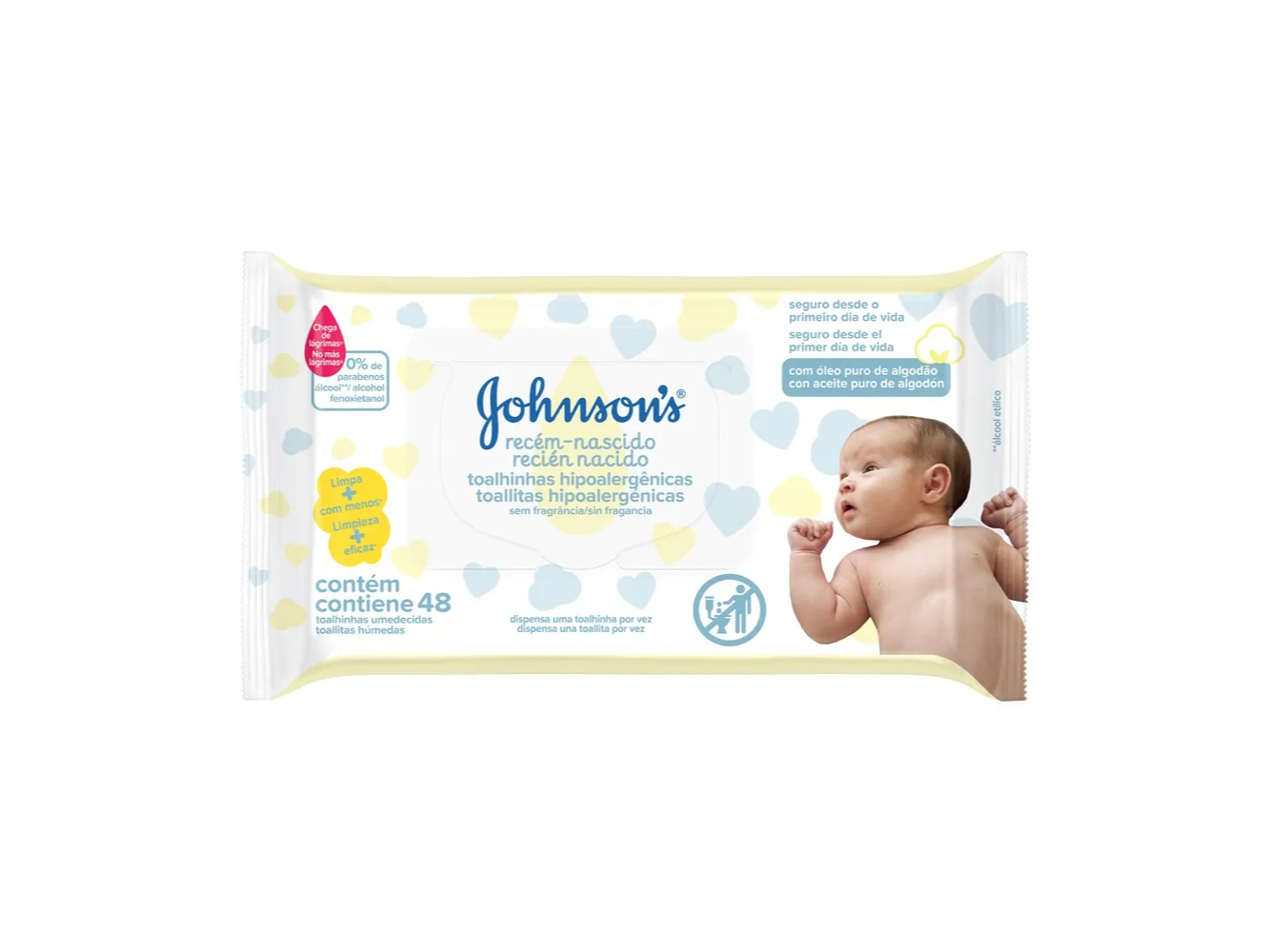 TOALLA HUMEDA JOHNSONS RECIEN NACIDO