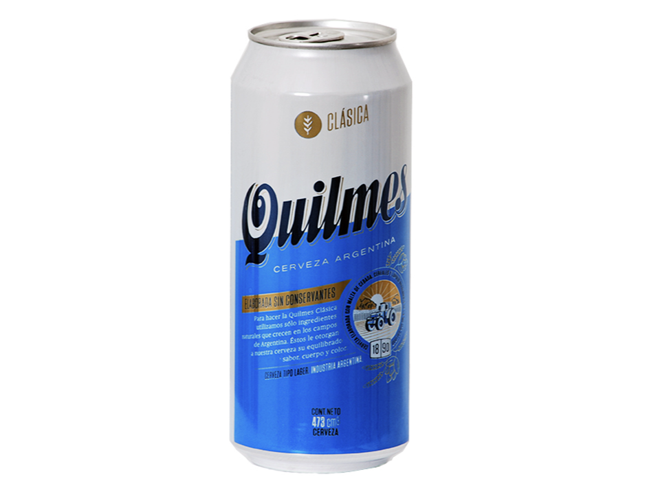 LATA CERVEZA QUILMES
