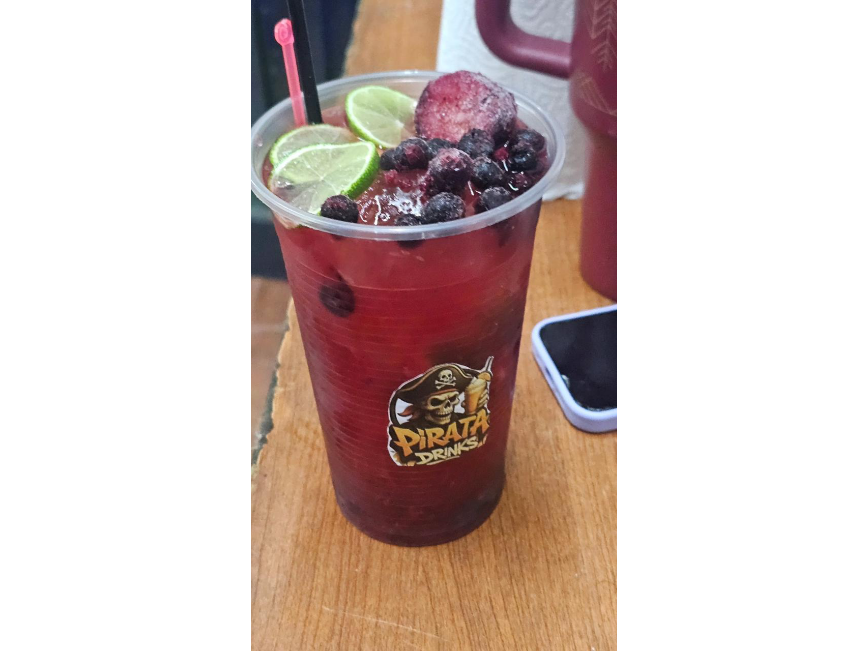 Caipiroska de frutos rojos