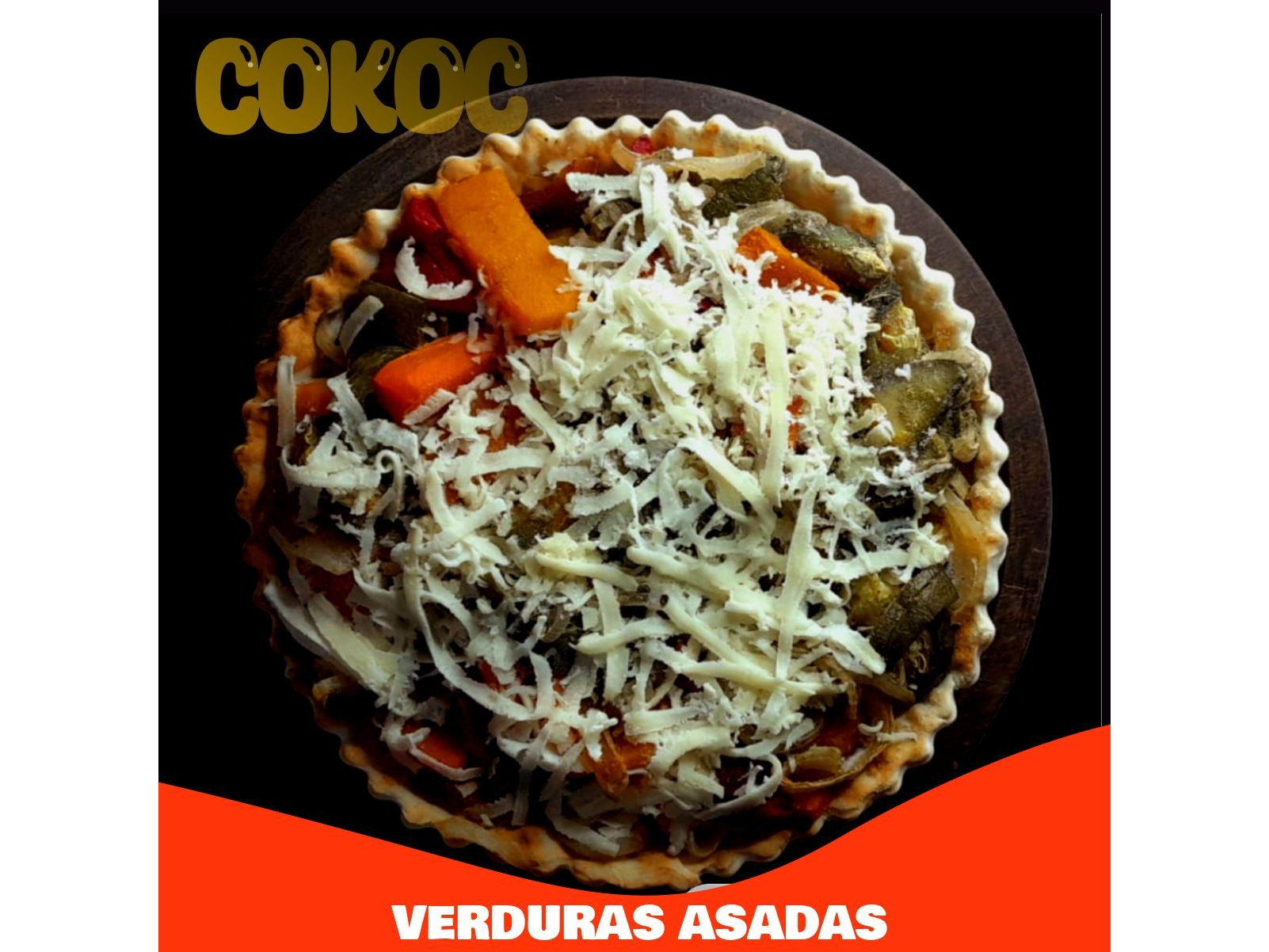 Tarta de verduras asadas
