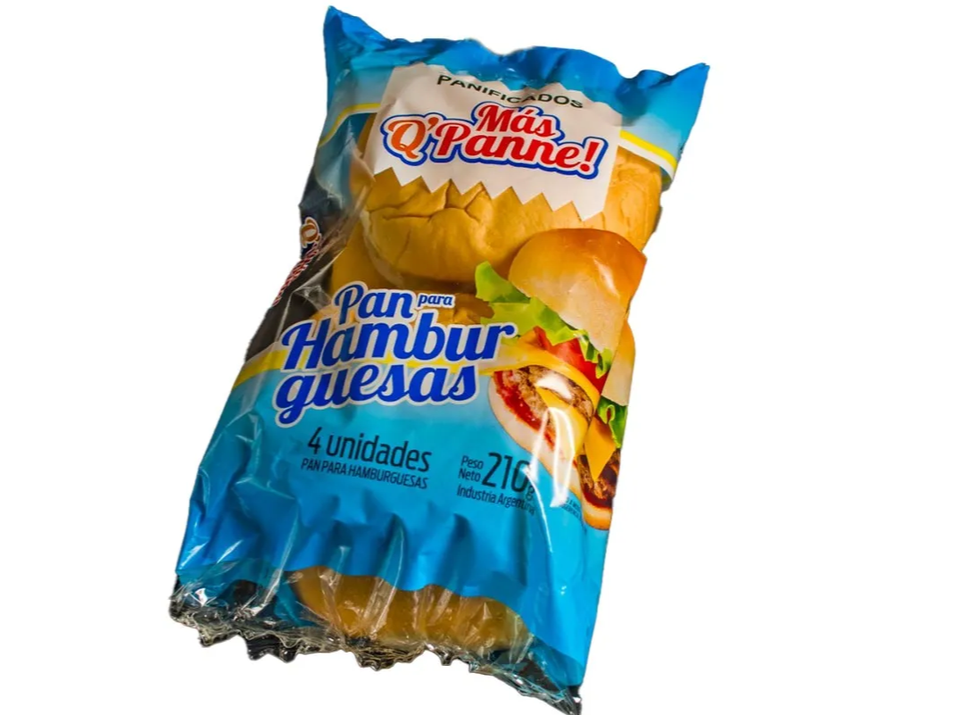 Pan de hamburguesa Q PANNE x 4 un
