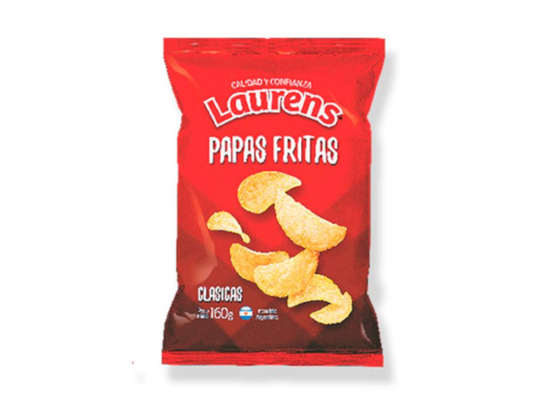 Papas acanaladas LAURENS x 800 g