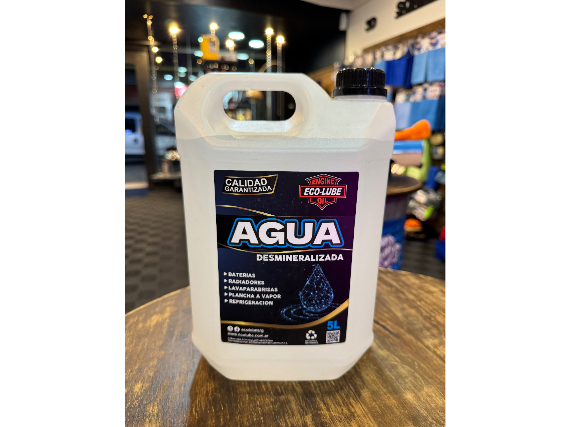 Agua desmineralizada 1L