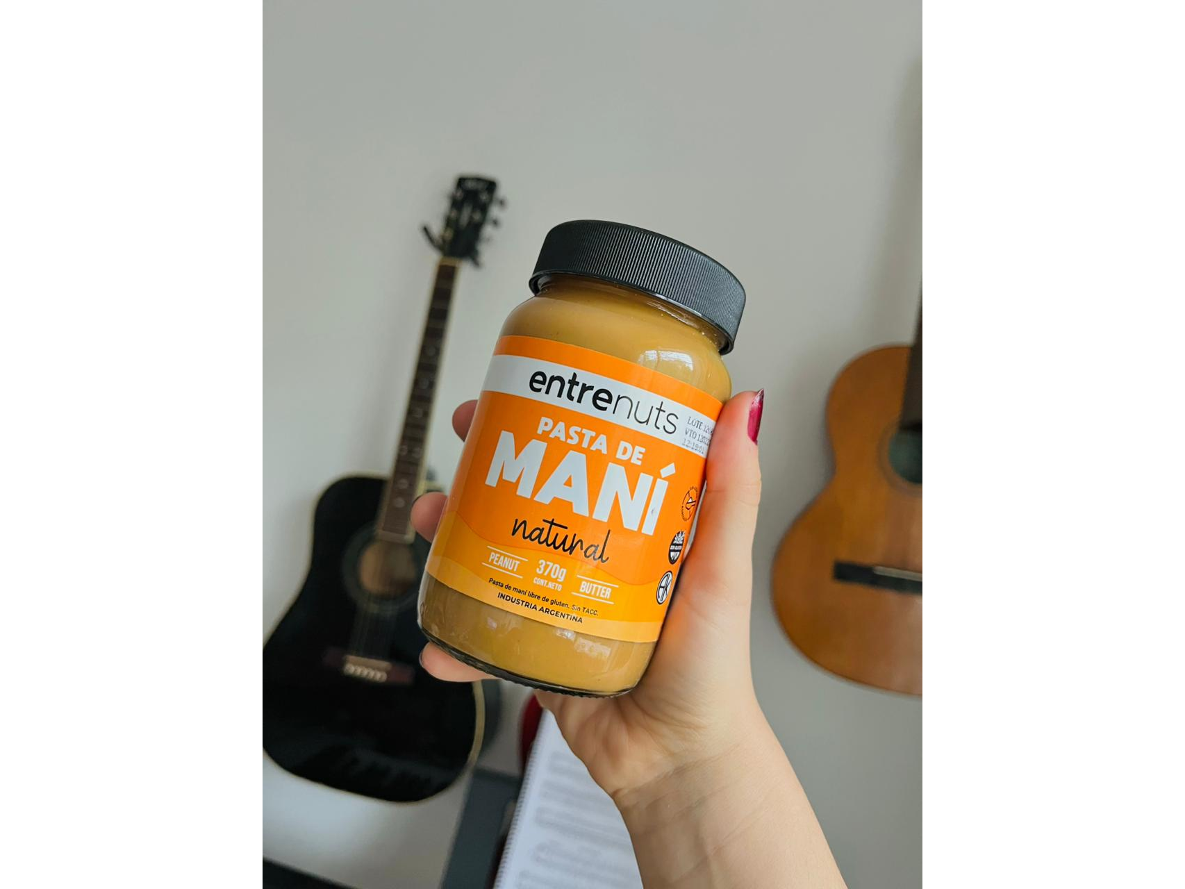 Pasta de maní CLÁSICA Entrenuts Frasco 370g