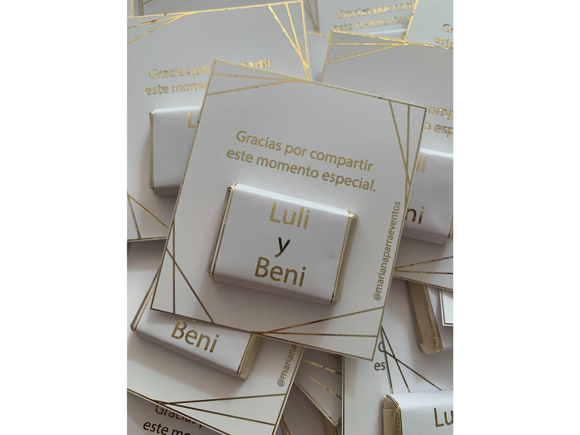 Chocolatinas en Tarjeton x 10