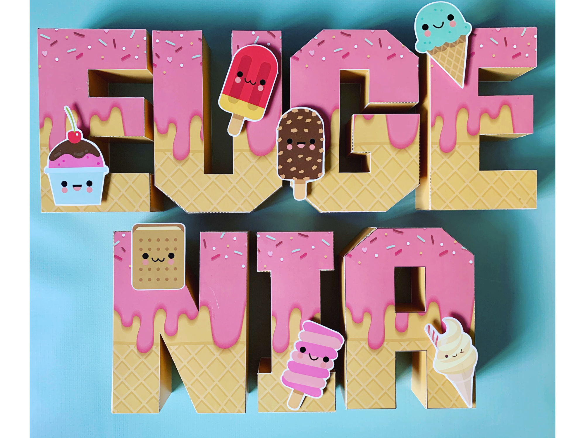 Letra / Numero 3D 14 cm