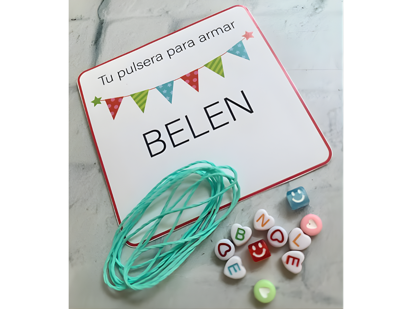 Pulsera con Nombre para Armar