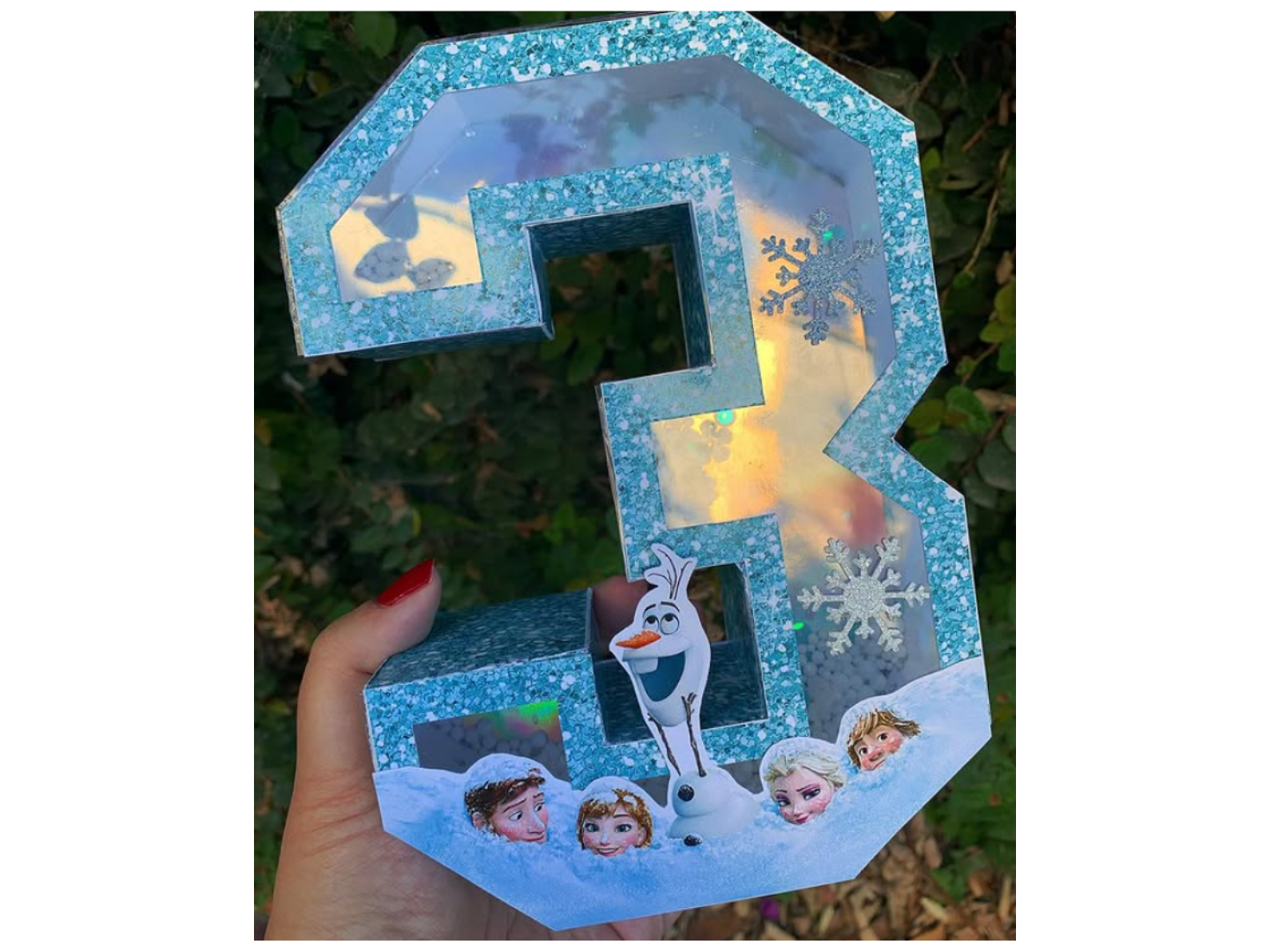 Letra o Numero Shaker 3D