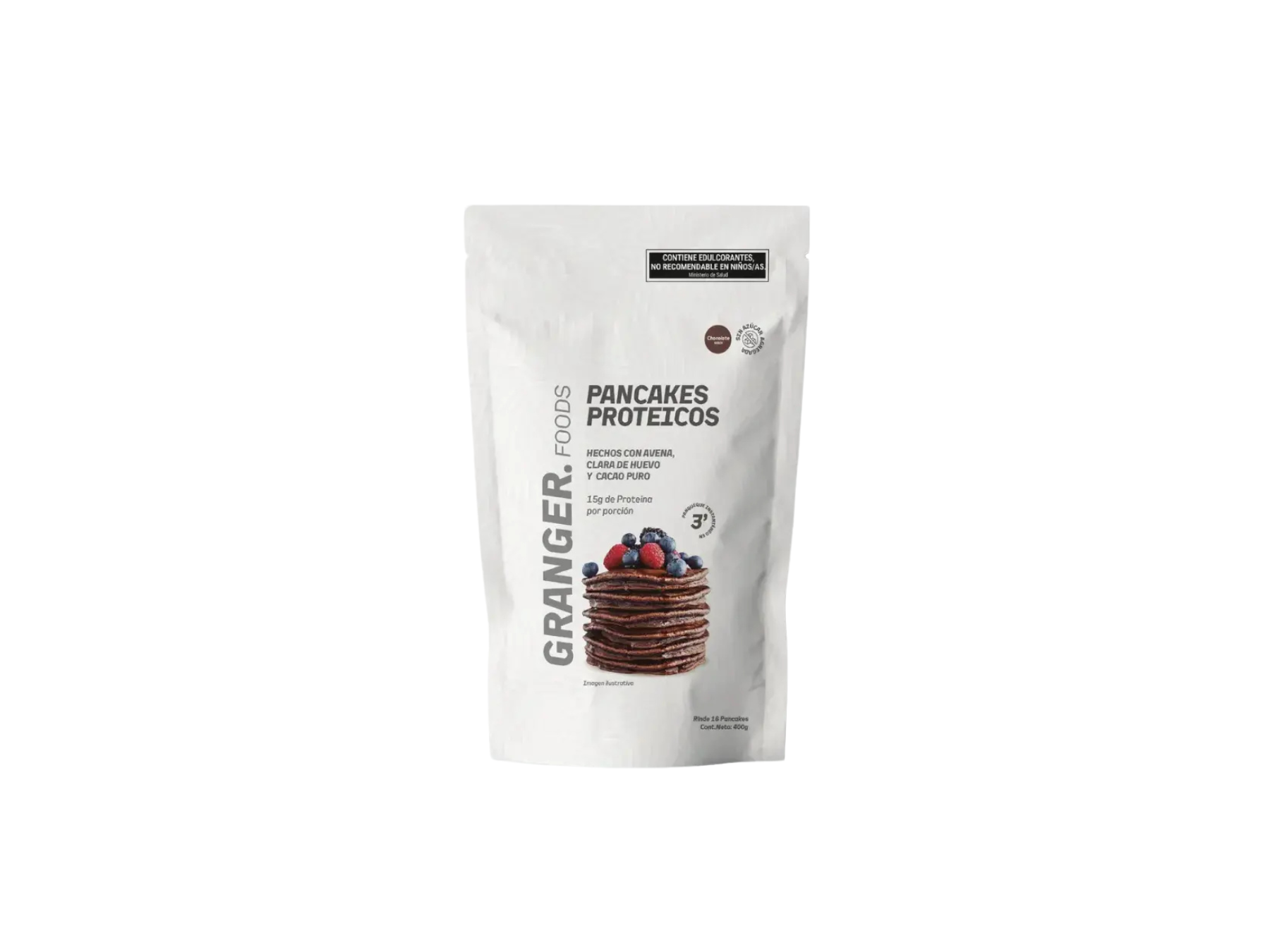 PANCAKES PROTEICOS CHOCOLATE X 400G