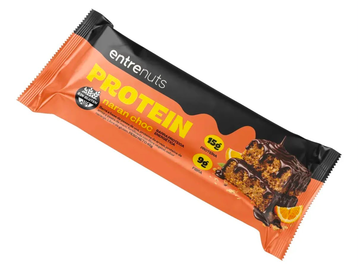 BARRITA PROTEICA NARANJA Y CHOCO