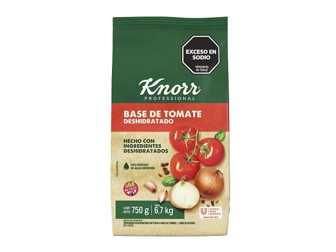 KNORR TOMATE POLV.DESHIDR  6  X 750 GR