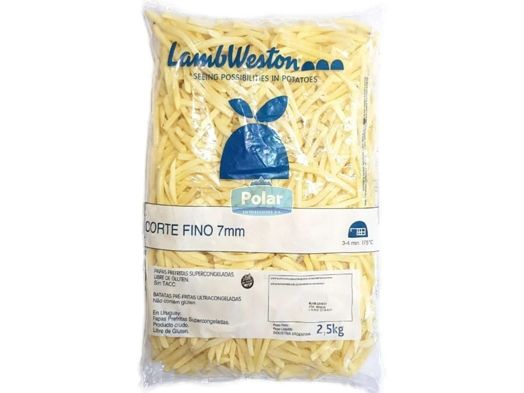 PAPAS LAMB WESTON 7 MM - X 2.25 KG