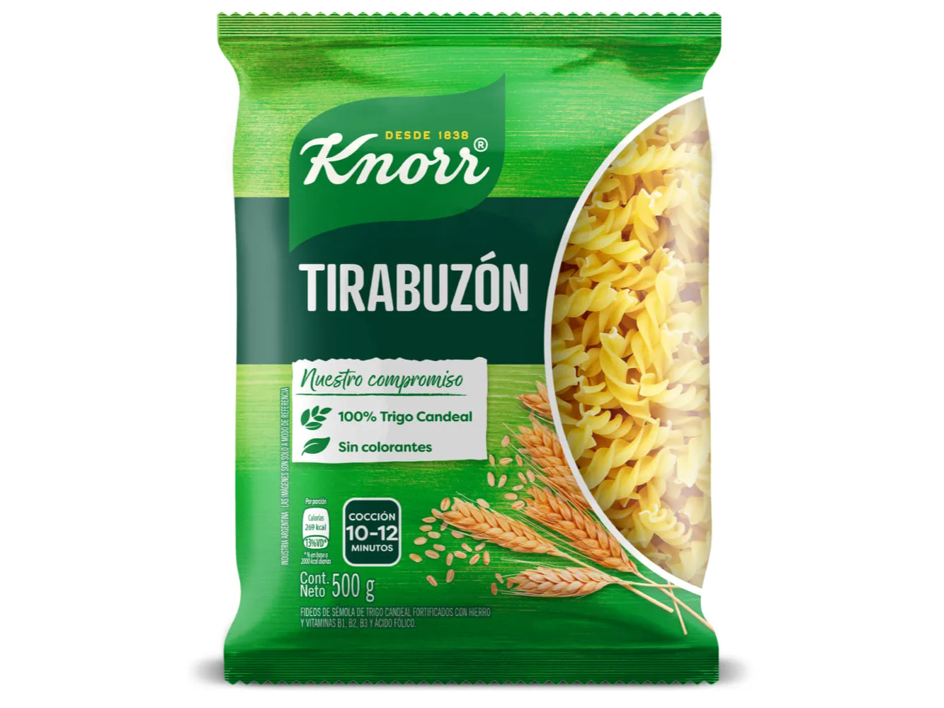 KNORR FIDEOS TIRABUZON 15X500