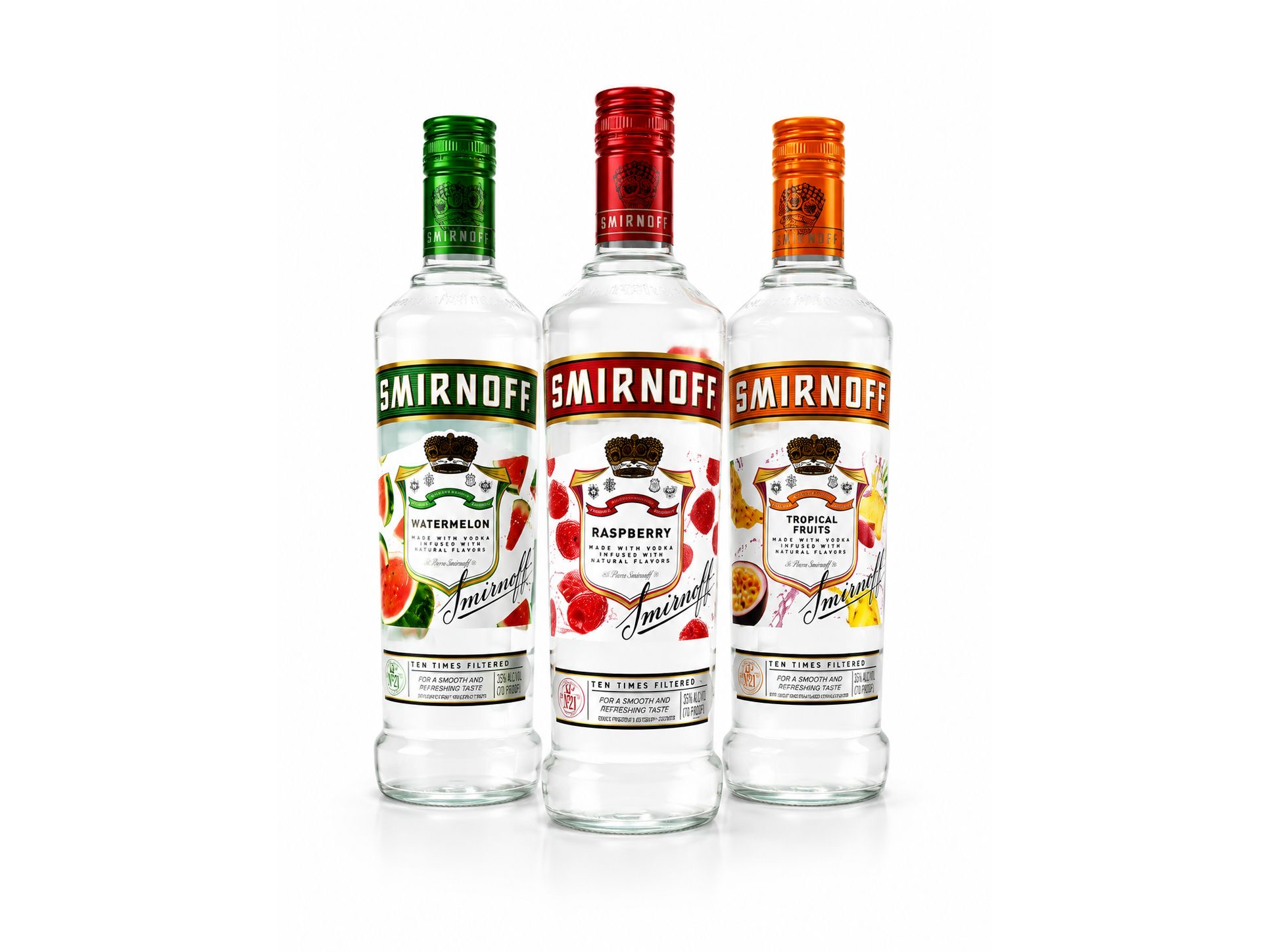 Vodka  Smirnoff saborizados